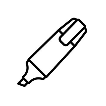 Highlighter Marker Stationery Line Icon