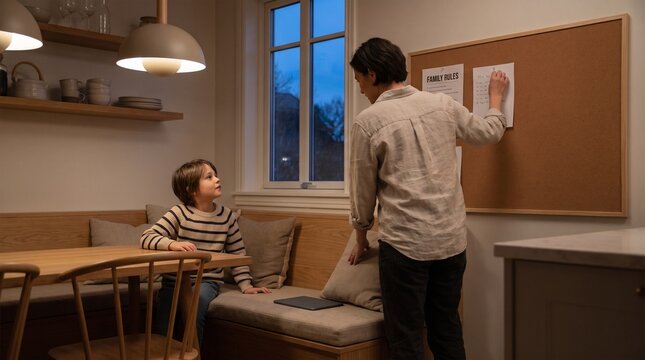 Family privacy routine extends from table talk to daily habits