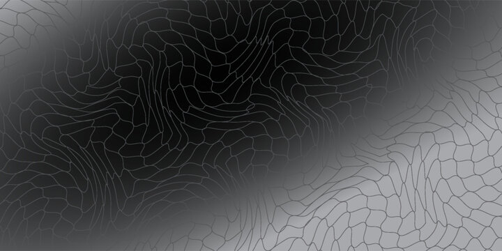 Black background with realistic snake skin texture, black serpent, viper, fish or lizard scales texture