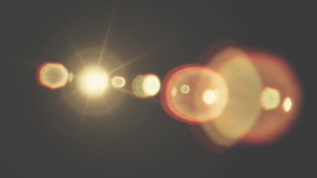 Realistic digital lens flare effect with bright light rays