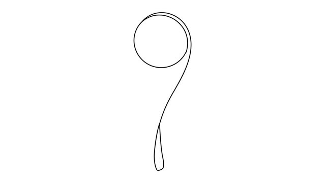 Simple black question mark symbol white background.
