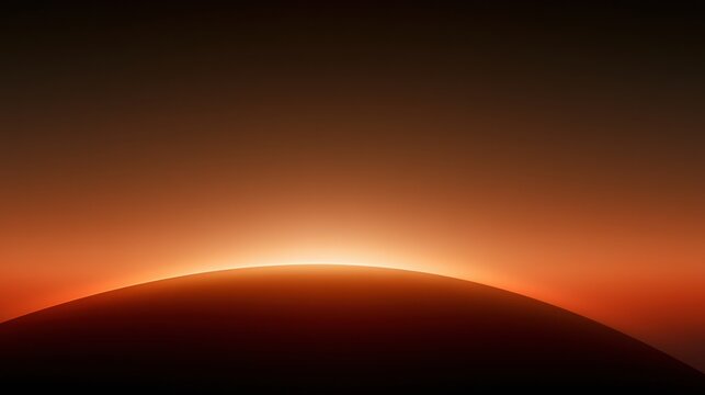 A 3d render shows a warm sunrise arc over a clean line that indicates a new beginning, with ample space for text or design elements.