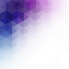 Obraz premium Stylish abstract white and bright purple geometric background with hexagons in vector design. eps 10