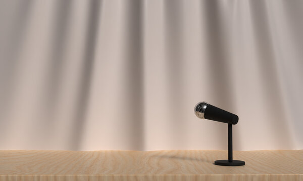 Podcast day microphone communication sound radio media studio broadcast copy space velvet curtain wooden table technology podcast day recording audio talk streaming interview live podcast day listen