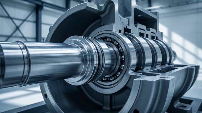 Industrial multistage pump compressor design for oil, fuel, and water pumping applications.