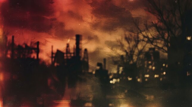 Redscale film gradient tones