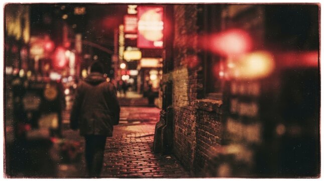Redscale film gradient tones