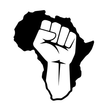 Africa Map Svg, Raised Fist Vector, Black Power Africa Silhouette, Pan African Cut Files, African Pride Clipart, Black History Month Graphic, Juneteenth Africa Svg, Unity Fist Cutout, Cricut Cut Files