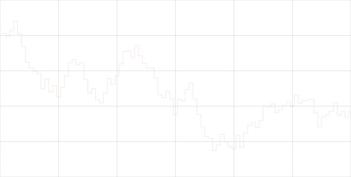 Professional financial stock market candlestick chart showing downward price movement and bearish trends, presented as a clear, minimalist vector graphic isolated on transparent background for analyti