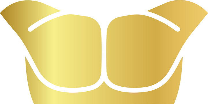 Golden Muscle Icon