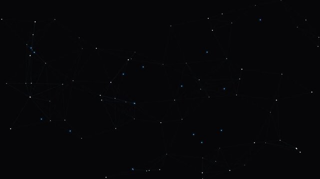 Twinkling starfield over a deep black space background