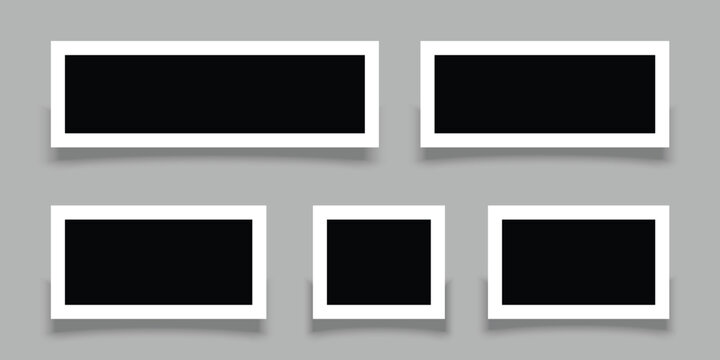 Premium Empty Rectangle Frame Collection &ndash; Blank Border, Box and Label Outline Vector Set, EPS 10
