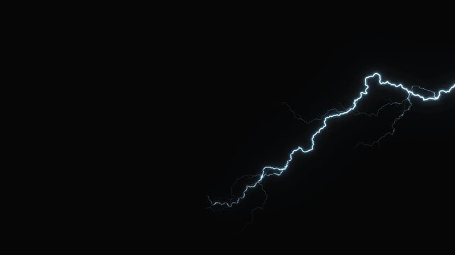3D render lightning effect