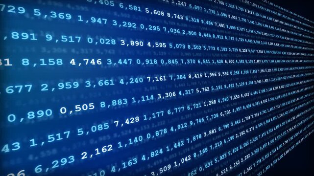 Abstract Financial Data Stream Background in Perspective