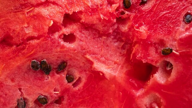 Fresh Watermelon Texture Close Up, Fruit Background