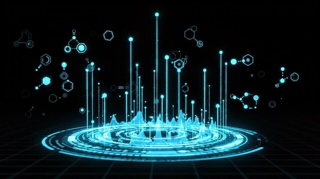 Holographic data platform activation with digital charts and chemical