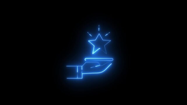 Special, limited, exclusive, VIP, made to order, Personalization marketing concept. Offering premium product and service with the best quality for target customer. neon with star icon..