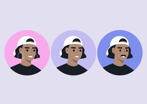 A gender fluid individual showcases their diverse styles and personalities in a lively urban setting, embracing their true selves with joy and confidence.
