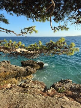 beach, sand, sea, water, sky, sunset, waves, coast, summer, wave, nature, sun, croatia , landscape, travel, coastline, shore, tropical, blue, island, tourism, holiday, paradise, travel, mental, health
