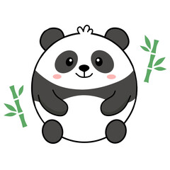 panda and bamboo © AIrfan