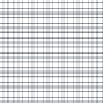 Thin Line Plaid Seamless Pattern Background in Black White