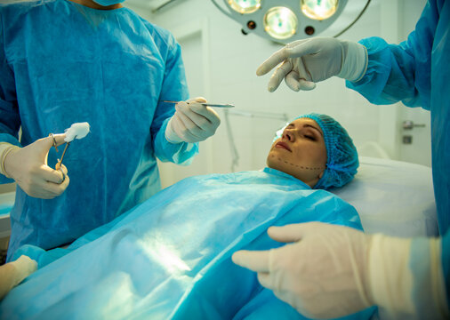 Facial Surgery Preparation.
