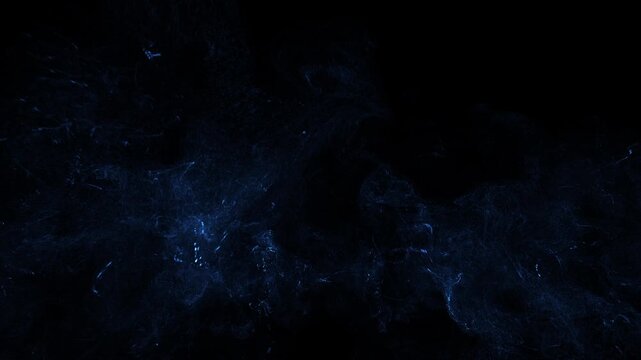Blue Explosion Transition and Overlay in Dark Background