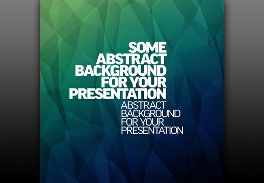 Abstract Geometric Polygonal Background for Business Presentations