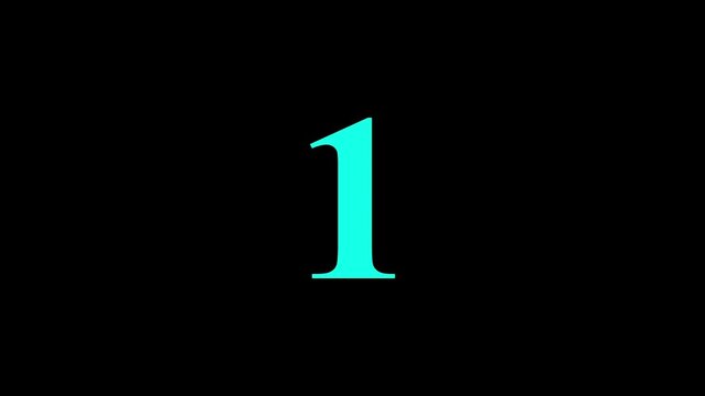 5 second countdown timer, Abstract countdown and rotating circular animation on black background. Simple 5-second countdown timer version included Movies start intro 1 2 3 4 5 count down with 4kmotio
