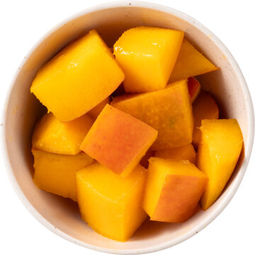 Fresh ripe mango fruit isolated on white background with clipping path
