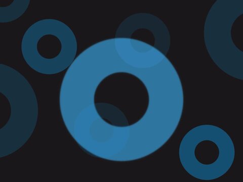 Yin Yang Symbol Blue Background
