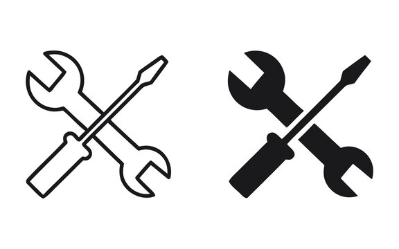 repair icon flat clipart series