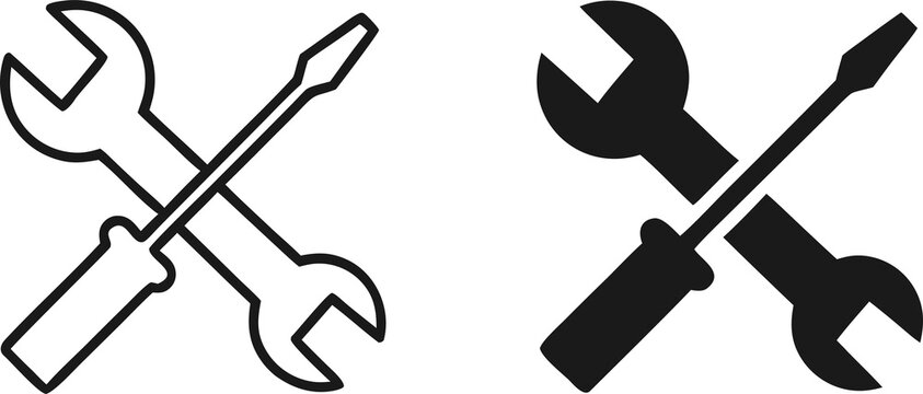 repair icon flat clipart series