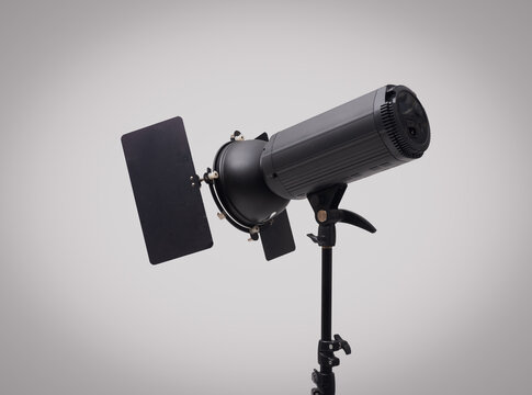 Rear View of Studio LED Light Unit on Stand
