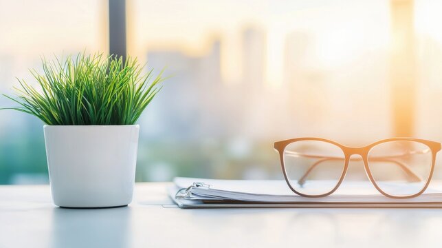 Office Intelligent Devices Connectivity Interconnected intelligent devices on a sleek desk, showcasing smooth communication and workflow in a digital workspace.