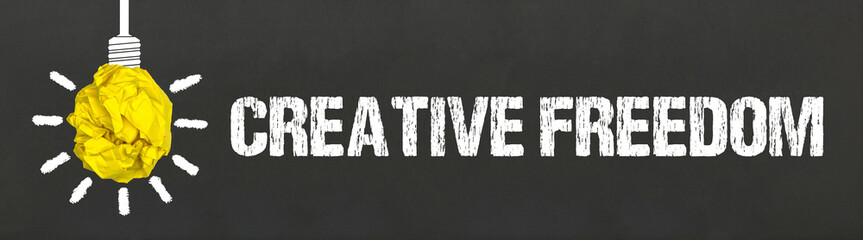 Naklejka premium Creative Freedom