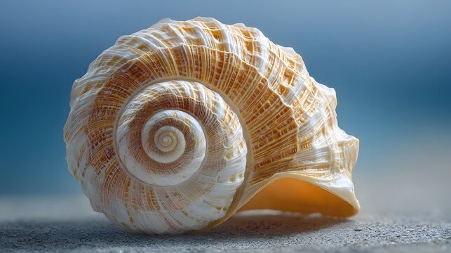 Seashell showing fibonacci spiral for fibonacci day