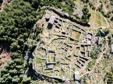 Santa Cruz de Llagunes ancient ruins in Lleida, Spain