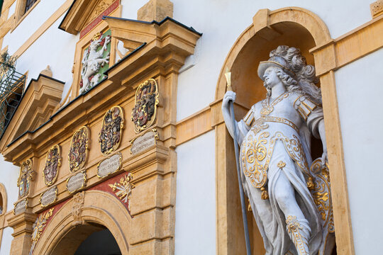 Baroque Minerva Statue at the Styrian Armoury in Graz