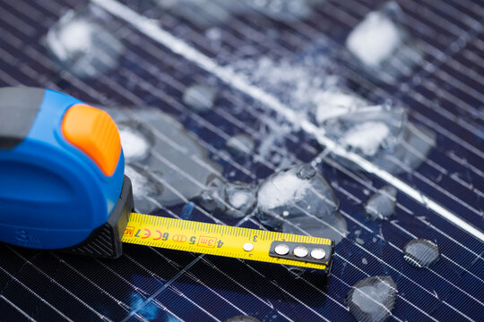 Measuring Hail Damage on a Cracked Solar Panel