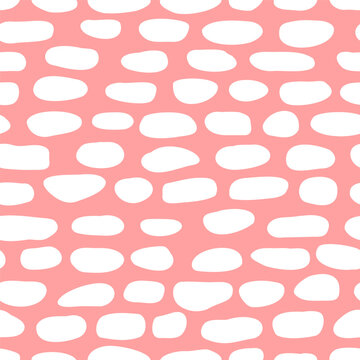 Vector seamless pattern with hand drawn paving stones texture. Cute design for textile, backgrounds, wallpaper, wrapping paper, digital prints.