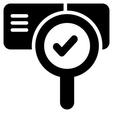 travel ticket transportation check solid glyph icon
