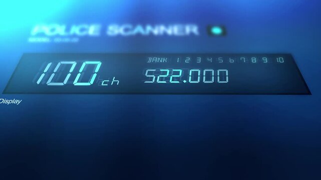 Generic Police Radio Frequency Scanner - Modern Color Grade