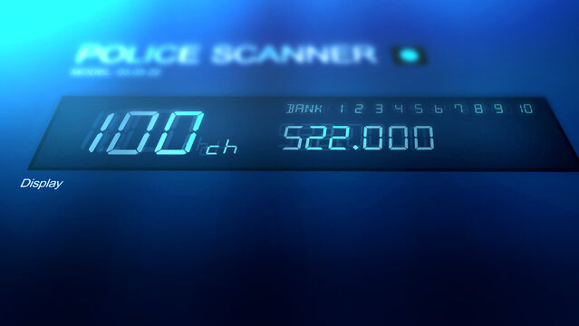 Generic Police Radio Frequency Scanner - Modern Color Grade