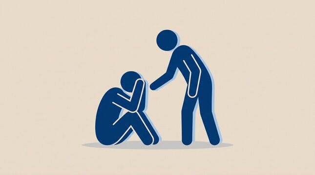Person helping someone get up from kneeling