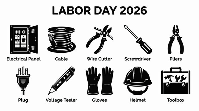 Electrical Service professional icon set for electrical repair and technical maintenance with modern professional themes for websites mobile apps branding infographics presentations and print design