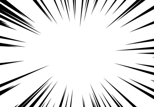 Comic book radial speed lines converging toward a glowing white center