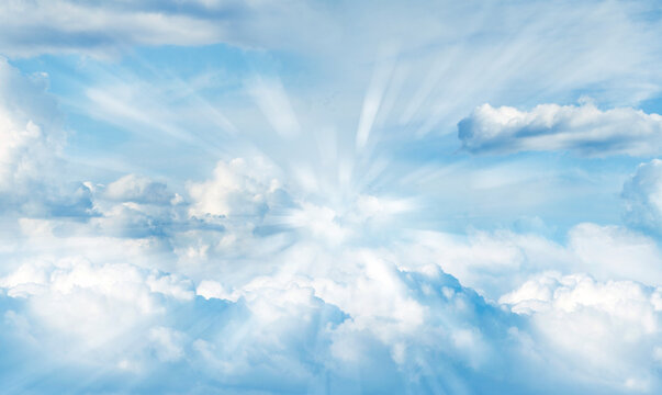 Rays in sky