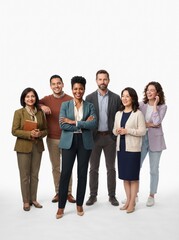 Obraz premium Professional Psychology Counseling Team on White