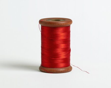 Wooden Spool of Red Thread